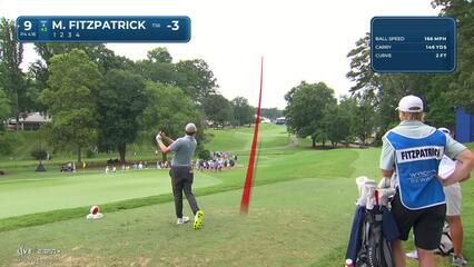 Matt Fitzpatrick | Round 2 | 9th hole | Shot 1 | 2025 Wyndham
