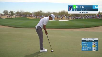 Michael Kim | Round 4 | 3rd hole | Shot 5 | 2025 WM Phoenix Open