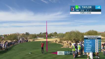 Nick Taylor | Round 2 | 7th hole | Shot 1 | 2025 WM Phoenix Open