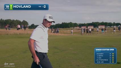Viktor Hovland | Round 2 | 18th hole | Shot 2 | 2026 Genesis Scottish Open