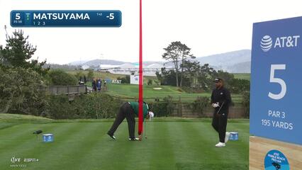 Hideki Matsuyama | Round 3 | 5th hole | Shot 1 | 2025 AT&T Pebble Beach