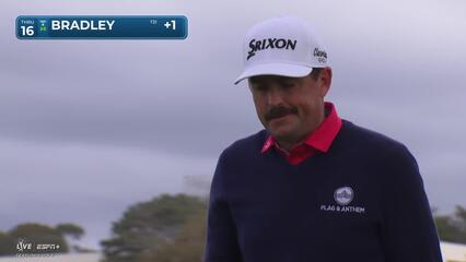 Keegan Bradley | Round 4 | 16th hole | Shot 4 | 2025 Farmers