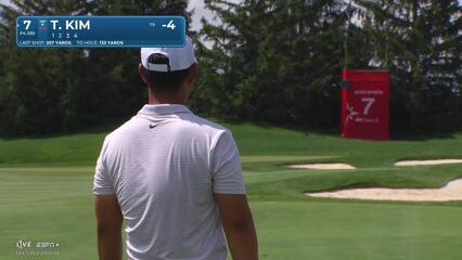 Tom Kim | Round 1 | 7th hole | Shot 2 | 2025 3M Open