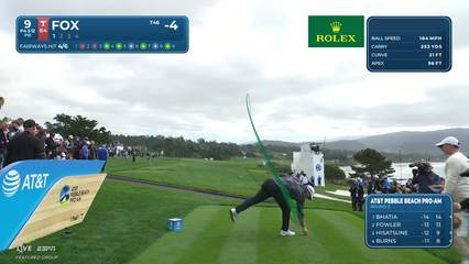 Ryan Fox | Round 2 | 9th hole | Shot 1 | 2026 AT&T Pebble Beach