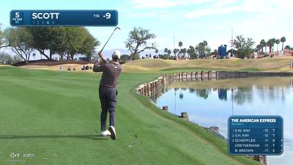 Adam Scott | Round 2 | 5th hole | Shot 4 | 2026 The American Express