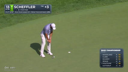 Scottie Scheffler | Round 1 | 13th hole | Shot 3 | 2026 BMW Championship