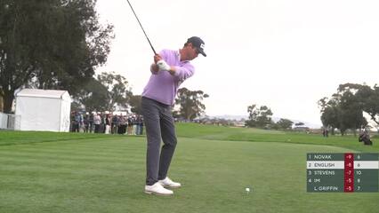 Harris English | Round 4 | 7th hole | Shot 1 | 2025 Farmers