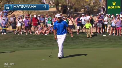 Hideki Matsuyama | Round 1 | 9th hole | Shot 4 | 2025 WM Phoenix Open