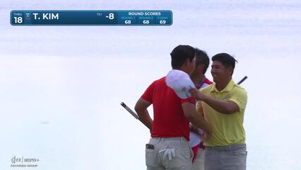 Tom Kim | Round 3 | 18th hole | Shot 5 | 2025 3M Open