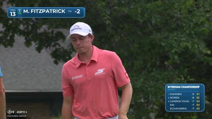 Matt Fitzpatrick | Round 1 | 13th hole | Shot 3 | 2025 Wyndham