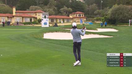Akshay Bhatia | Round 3 | 11th hole | Shot 2 | 2026 AT&T Pebble Beach
