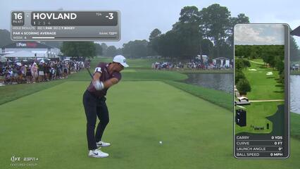 Viktor Hovland | Round 3 | 16th hole | Shot 1 | 2025 TOUR Championship