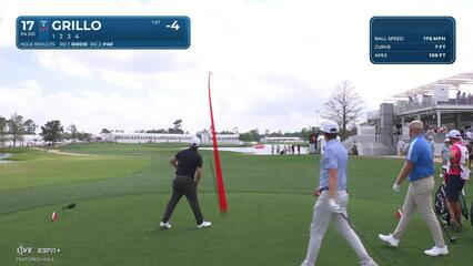 Emiliano Grillo | Round 3 | 17th hole | Shot 1 | 2025 Houston Open