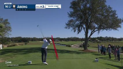 Ludvig Åberg | Round 1 | 16th hole | Shot 1 | 2024 The RSM Classic