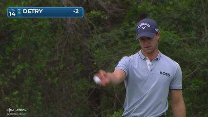 Thomas Detry | Round 1 | 14th hole | Shot 4 | 2025 Houston Open