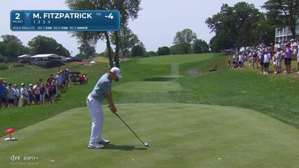 Matt Fitzpatrick | Round 4 | 2nd hole | Shot 1 | 2025 Travelers