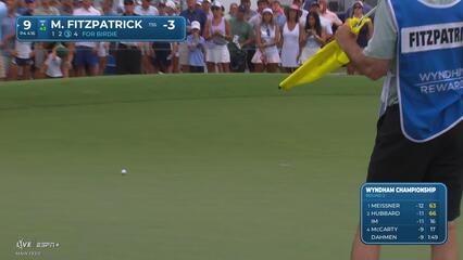 Matt Fitzpatrick | Round 2 | 9th hole | Shot 3 | 2025 Wyndham