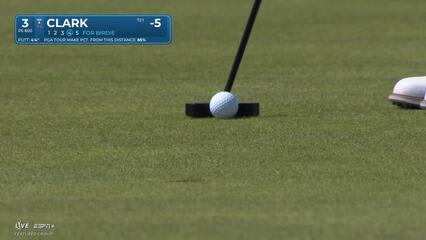 Wyndham Clark | Round 3 | 3rd hole | Shot 4 | 2025 Genesis Scottish Open