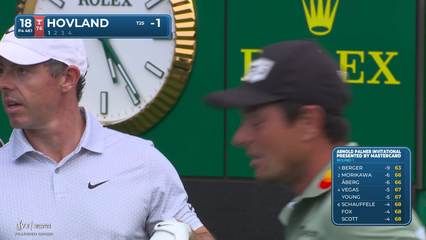 Viktor Hovland | Round 1 | 18th hole | Shot 1 | 2026 Arnold Palmer