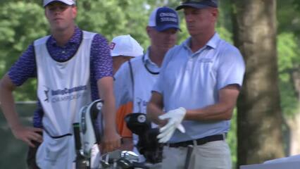 Miguel Angel Jiménez | Round 4 | 18th hole | Shot 1 | 2025 Kaulig Co. Championship