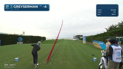 Max Greyserman | Round 2 | 17th hole | Shot 1 | 2025 AT&T Pebble Beach