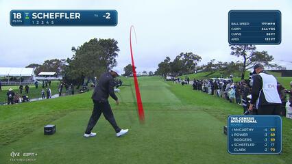 Scottie Scheffler | Round 1 | 18th hole | Shot 1 | 2025 Genesis