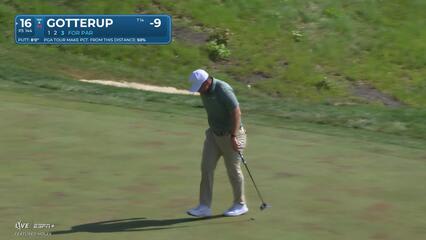 Chris Gotterup | Round 3 | 16th hole | Shot 3 | 2025 John Deere