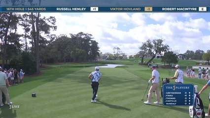 Viktor Hovland | Round 1 | 16th hole | Shot 1 | 2026 THE PLAYERS