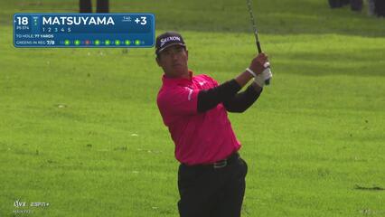 Hideki Matsuyama | Round 2 | 18th hole | Shot 3 | 2025 Genesis