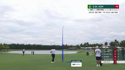 Si Woo Kim | Round 4 | 8th hole | Shot 2 | 2026 Cadillac