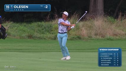 Thorbjørn Olesen | Round 3 | 15th hole | Shot 2 | 2025 Wyndham