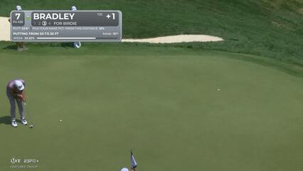 Keegan Bradley | Round 4 | 7th hole | Shot 4 | 2025 BMW Championship
