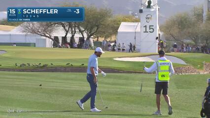 Scottie Scheffler | Round 2 | 15th hole | Shot 3 | 2025 WM Phoenix Open