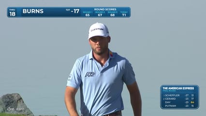 Sam Burns | Round 4 | 18th hole | Shot 5 | 2026 The American Express