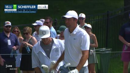 Scottie Scheffler | 2023 the Memorial | Round 3 | 15th hole | Shot 3