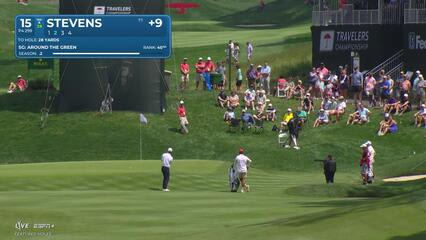 Sam Stevens | Round 2 | 15th hole | Shot 2 | 2025 Travelers