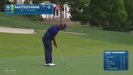 Hideki Matsuyama | Round 1 | 15th hole | Shot 5 | 2026 Truist Championship