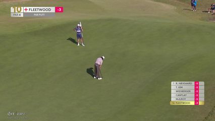 Tommy Fleetwood | Round 2 | 10th hole | Shot 4 | 2026 Genesis Scottish Open