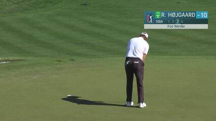 Rasmus Højgaard | Round 3 | 10th hole | Shot 3 | 2025 WM Phoenix Open