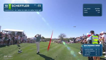 Scottie Scheffler | Round 4 | 10th hole | Shot 1 | 2026 WM Phoenix Open