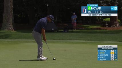 Andrew Novak | Round 2 | 16th hole | Shot 4 | 2025 RBC Heritage