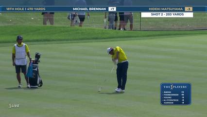 Hideki Matsuyama | Round 4 | 18th hole | Shot 2 | 2026 THE PLAYERS