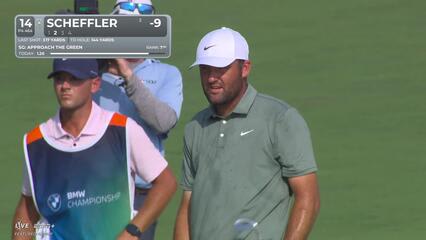 Scottie Scheffler | Round 2 | 14th hole | Shot 2 | 2025 BMW Championship