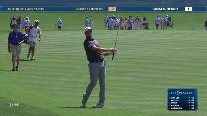 Corey Conners | Round 3 | 18th hole | Shot 2 | 2025 THE PLAYERS