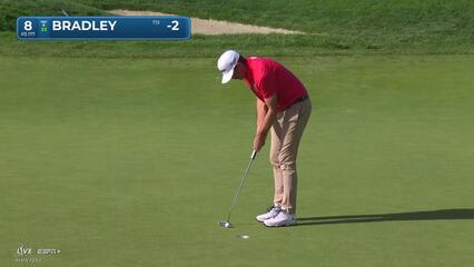 Keegan Bradley | Round 4 | 8th hole | Shot 3 | 2025 Genesis