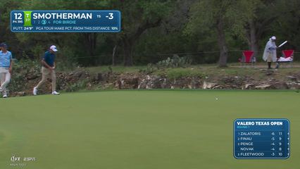Austin Smotherman | Round 1 | 12th hole | Shot 4 | 2026 Valero