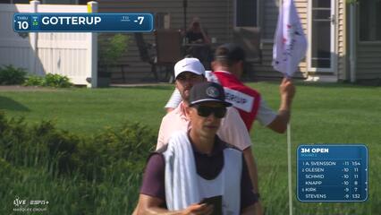 Chris Gotterup | Round 2 | 1st hole | Shot 4 | 2025 3M Open