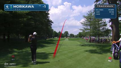 Collin Morikawa | Round 1 | 4th hole | Shot 1 | 2025 Travelers