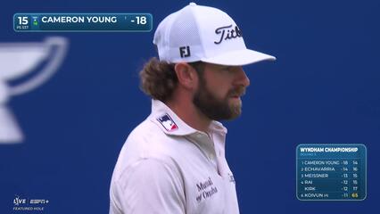 Cameron Young | Round 3 | 15th hole | Shot 3 | 2025 Wyndham