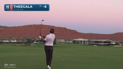 Sahith Theegala | Round 2 | 18th hole | Shot 2 | 2025 Bank of Utah